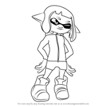 How to Draw Agent 4 from Splatoon 2