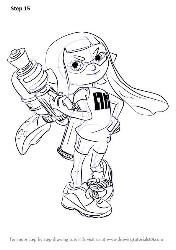 how to draw inkling female from splatoon