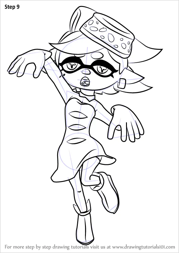 Learn How to Draw Marie from Splatoon (Splatoon) Step by Step : Drawing