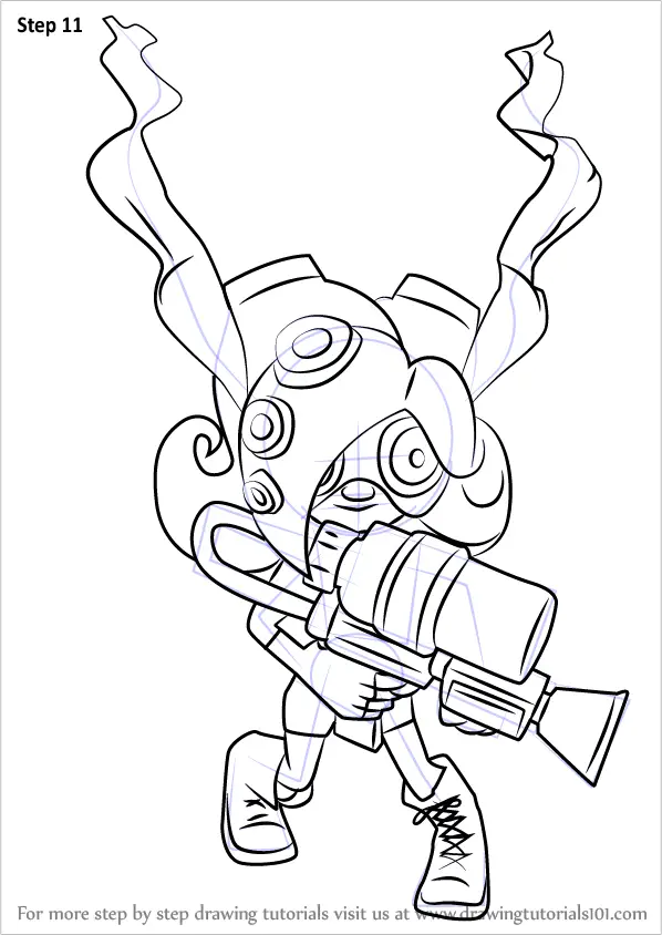 Learn How to Draw Octoling from Splatoon (Splatoon) Step by Step