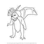 How to Draw Asher from Spyro