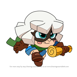 How to Draw Bandit from Squad Busters