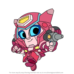 How to Draw Elita-1 from Squad Busters