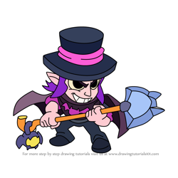 How to Draw Mortis from Squad Busters