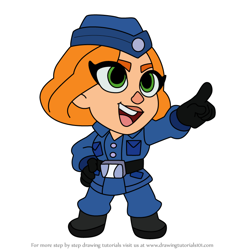 How to Draw Tank from Squad Busters