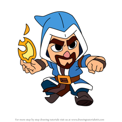 How to Draw Wizard from Squad Busters