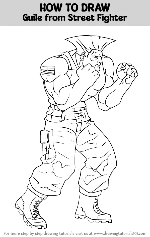guile (street fighter and 1 more) drawn by fefeather