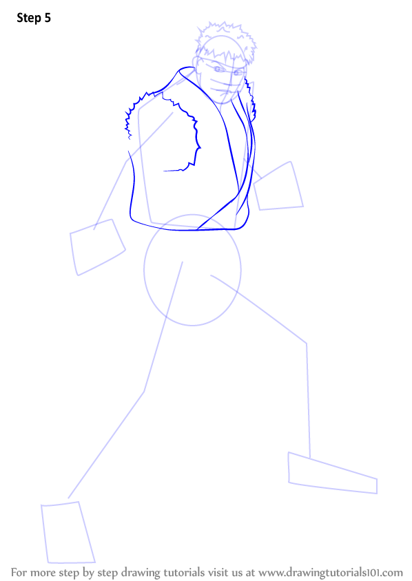 Step by Step How to Draw Ryu from Street Fighter : DrawingTutorials101.com