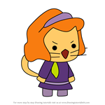 How to Draw Babe from StrikeForce Kitty