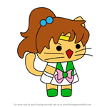 How to Draw Brown-chan from StrikeForce Kitty