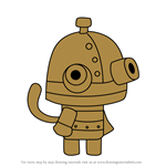 How to Draw Josef from StrikeForce Kitty