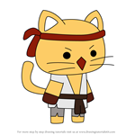 How to Draw Kyu from StrikeForce Kitty