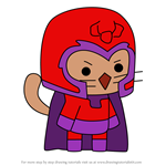 How to Draw Magnet-man from StrikeForce Kitty