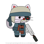 How to Draw Oldsolid from StrikeForce Kitty