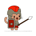 How to Draw Roman from StrikeForce Kitty