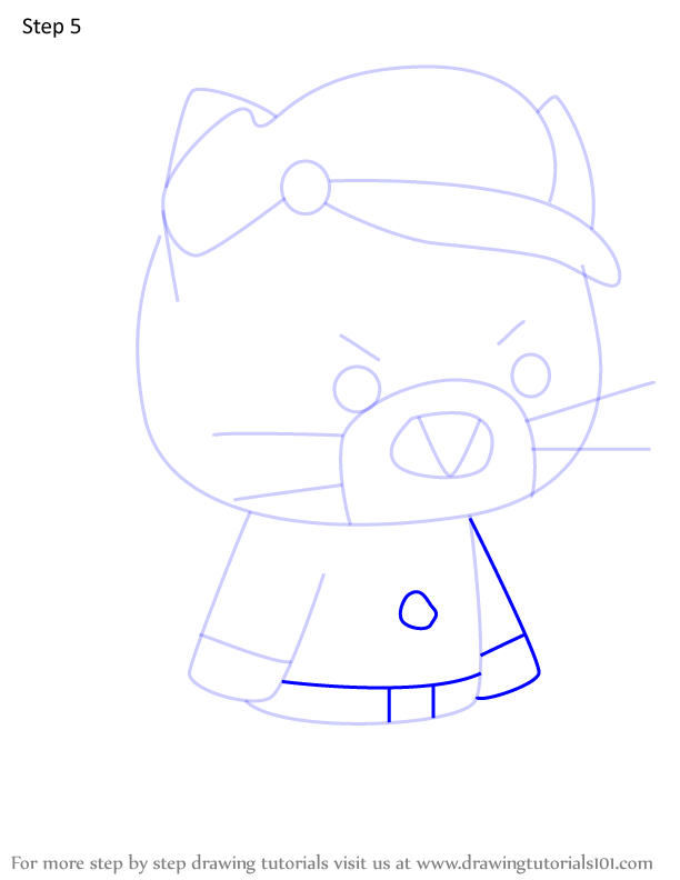 How to Draw Sturdy from StrikeForce Kitty (StrikeForce Kitty) Step by