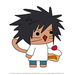 How to Draw Sweet Tooth from StrikeForce Kitty