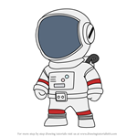 How to Draw Astronaut from Stumble Guys