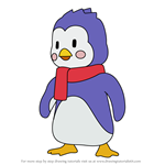 How to Draw Chilly Penguin from Stumble Guys