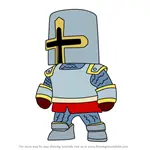 How to Draw Crusader from Stumble Guys