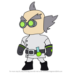 How to Draw Dr. Neo from Stumble Guys