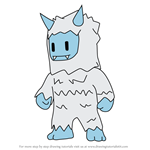 How to Draw Frost Yeti from Stumble Guys