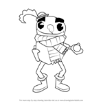 How to Draw Buddy from Subway Surfers