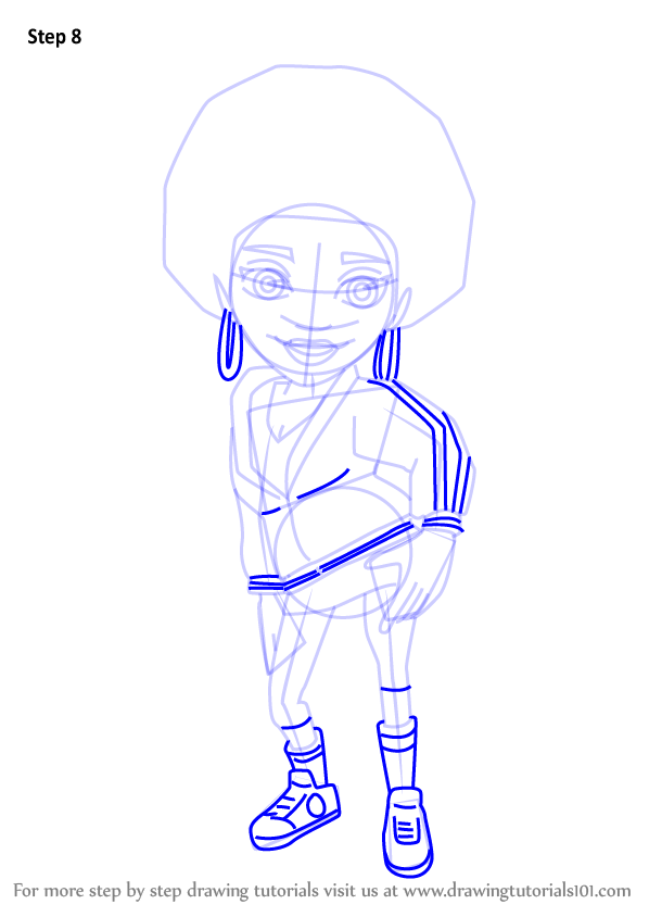 How to Draw Frizzy from Subway Surfers (Subway Surfers) Step