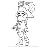 How to Draw Jaro from Subway Surfers