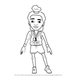 How to Draw Jay from Subway Surfers