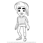 How to Draw Marco from Subway Surfers