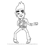 How to Draw Rex from Subway Surfers