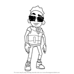 How to Draw Tony from Subway Surfers