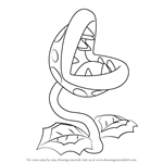 How to Draw Piranha Plant from Super Mario