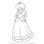 How to Draw Princess Daisy from Super Mario from Super Mario