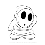 How to Draw Shy Guy from Super Mario