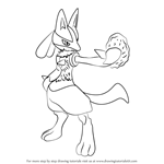How to Draw Lucario from Super Smash Bros