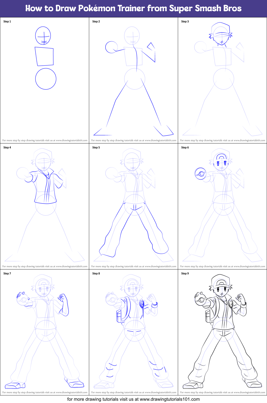 How To Draw A Pokemon Trainer