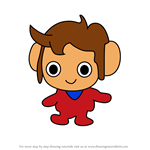 How to Draw Alextchi from Tamagotchi