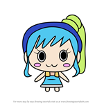 How to Draw Aoi-chan-tchi from Tamagotchi
