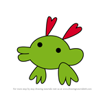 How to Draw Batabatchi from Tamagotchi