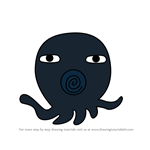 How to Draw Blackholetchi from Tamagotchi