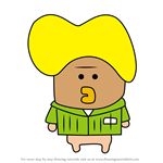 How to Draw Boketchi from Tamagotchi