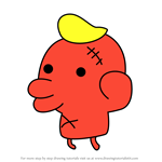 How to Draw Boxertchi from Tamagotchi