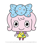 How to Draw Candy Pakupaku from Tamagotchi