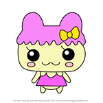 How to Draw Chamametchi from Tamagotchi