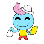 How to Draw Charapapatchi from Tamagotchi
