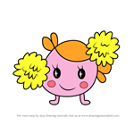 How to Draw Cheertchi from Tamagotchi
