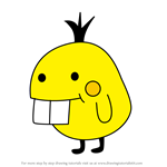 How to Draw Debatchi from Tamagotchi