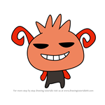 How to Draw Devitchi from Tamagotchi